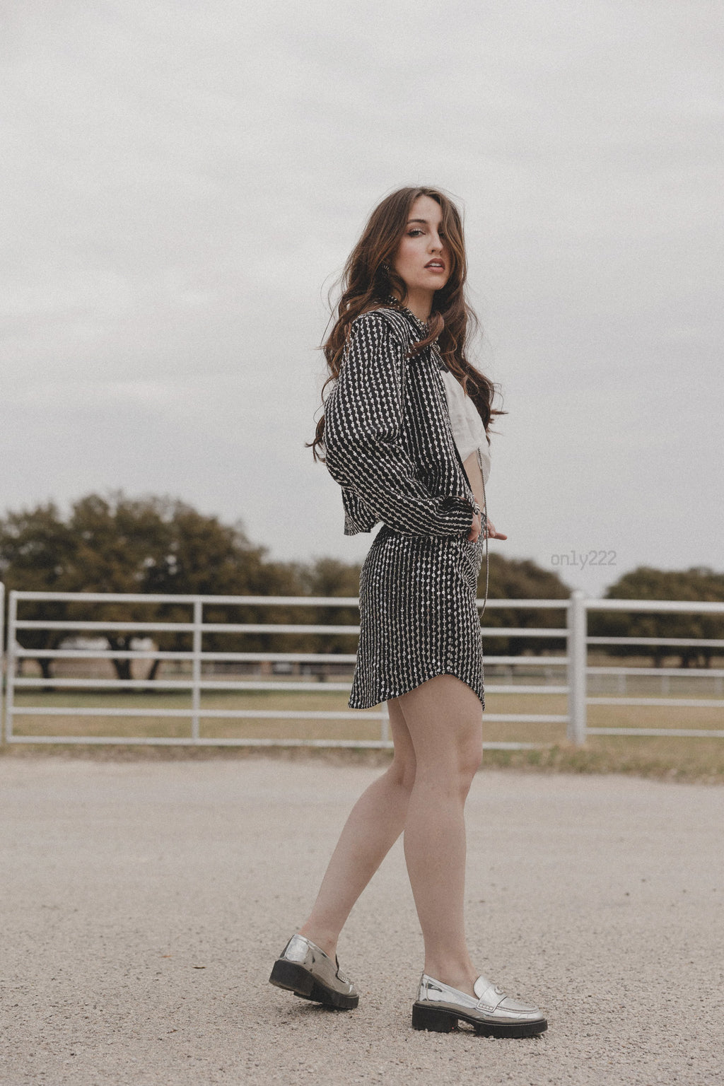 HOWDY SEQUINS SKORT