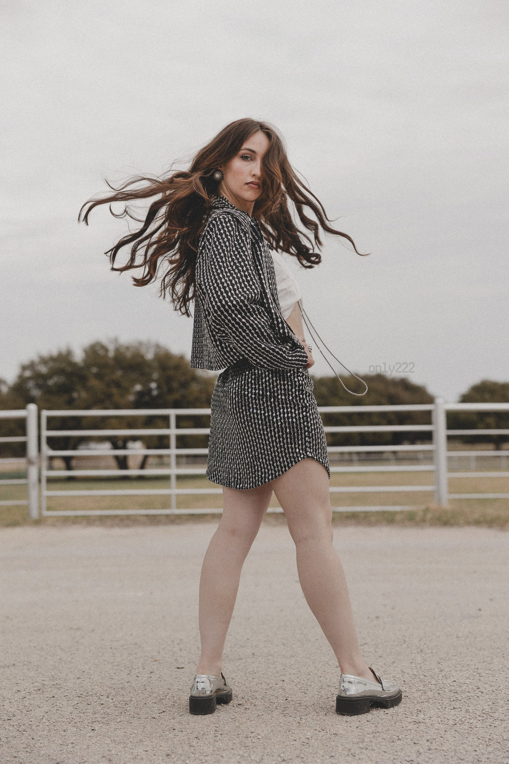 HOWDY SEQUINS SKORT