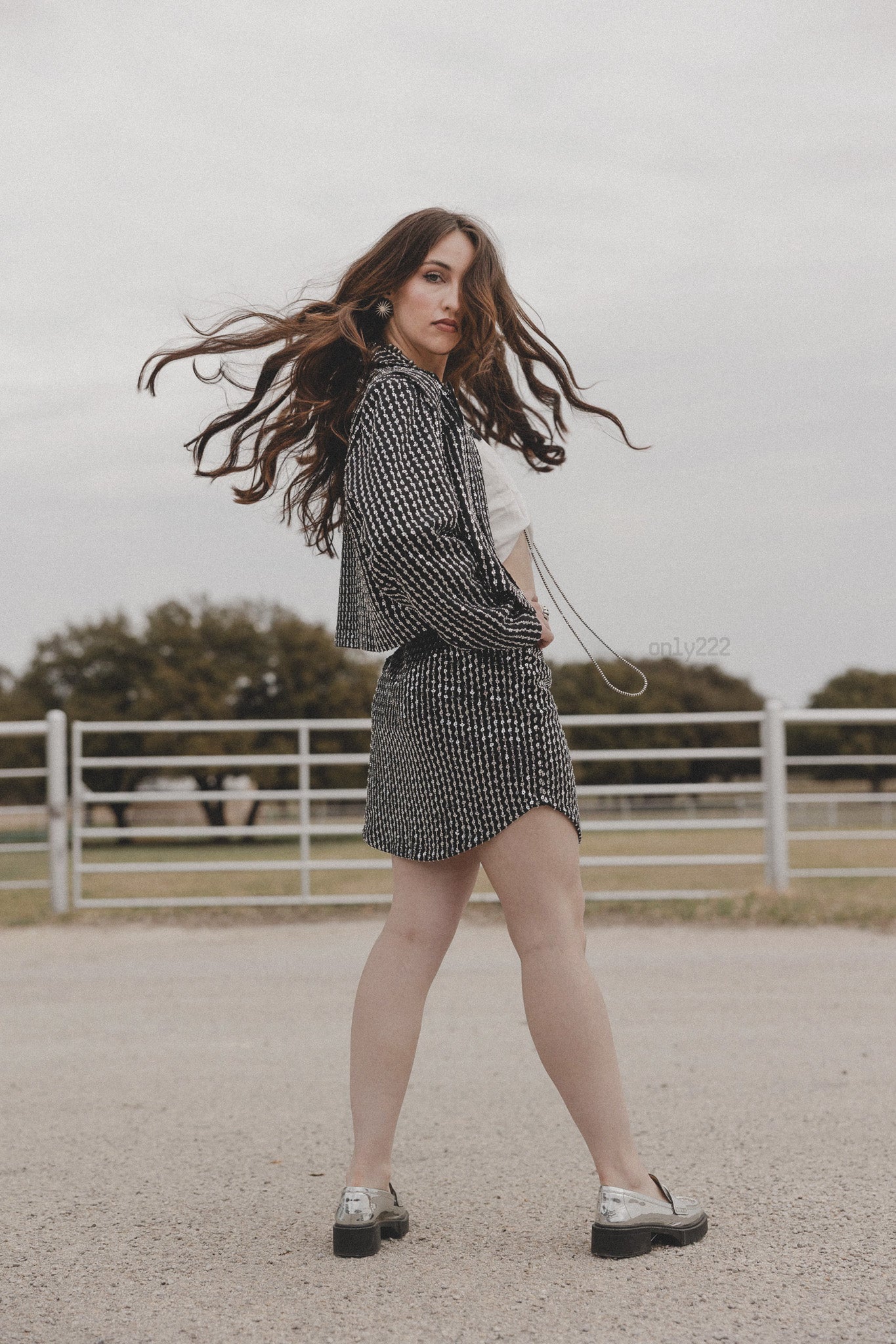 HOWDY SEQUINS SKORT
