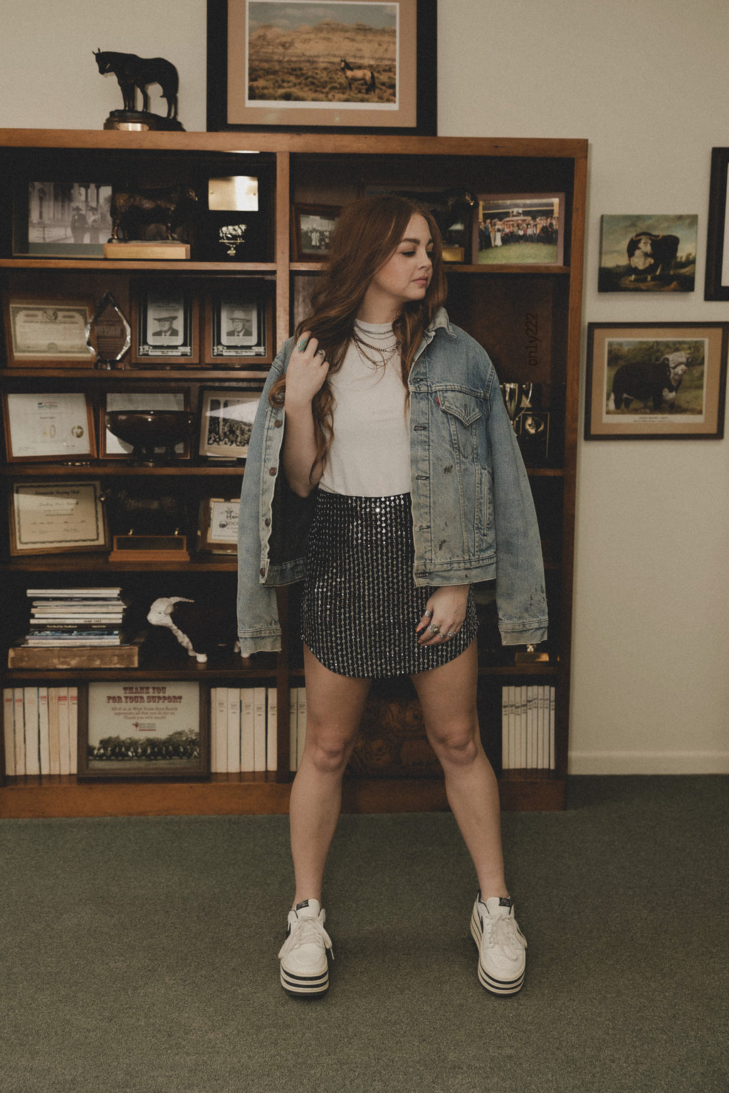 HOWDY SEQUINS SKORT